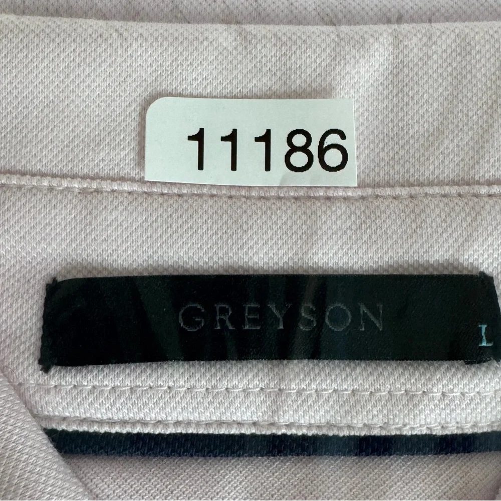 Greyson Polo Shirt Pink Long Sleeve Men's Size L